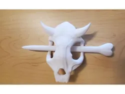 Cow Skull Hair Pin