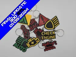 FINAL 300 Car Dashboard Symbols Keychains - MASTER COLLECTION