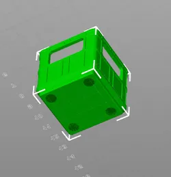 Gridfinity Stackable Crate - 6x2mm Magnet R-R-R-Remix