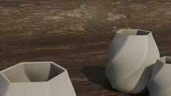 Minimalist Hexagonal Twist Vase