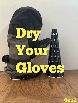 Packable stackable nesting glove dryer stand