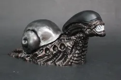 Snailien (snail-alien xenomorph mashup) lawn ornament