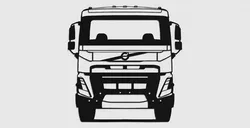 Vehicles & Machinery STL Descărcare - Silueta Volvo FMX 2024 - BronCustoms