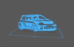 Vehicles & Machinery STL indir - Renault - Clio V6 - PAWU STL Studio