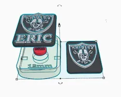 3D printer bestanden | 3MF | Yeti dekselschuif aangepast (voeg uw naam of logo's toe)