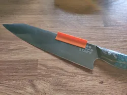 Angle guide for knife sharpening