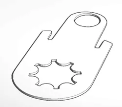 Aperture plate Snowflake for Lomography Petzval 58 lens