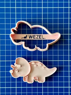 Board Games & Card Games STL Descărcare - Cookie Cutter dinozaur Triceratops - studio WES