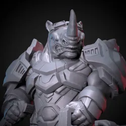 Characters & Creatures STL indir - Rhino van Future Animals squad - Undefeated minis