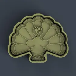 Cortante + Estampa de Pavo / Turkey cutter + stamp