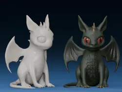 Cute Baby Dragon with Wings