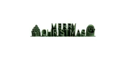 Merry Christmas Name Plate