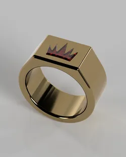 Ring with King crown