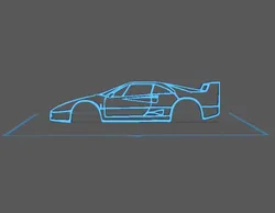 Vehicles & Machinery STL تنزيل - فيراري - F40 - PAWU STL Studio