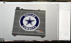 3 color single extruder single piece Dallas Cowboys Logo wall art