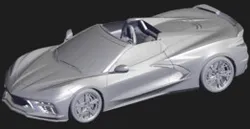 C8 Corvette Extract Volume and create Mesh for CFD