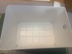 Gridfinity 3x5 insert for IKEA Kuggis 18x26cm (trimmed)