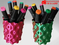 Home Decorations & Ornaments STL Download - Fichier 3D - Pot à crayons design géométrique - Modèle persoby Meyzo3D