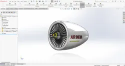 Jet Engine Propeller – SolidWorks 2023