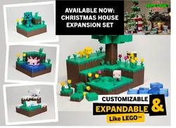 Minecraft-inspired Base/Diorama Builder (Customizable & Expandable)