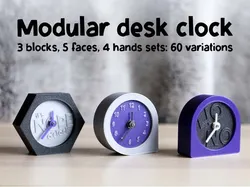 Modular desk clock