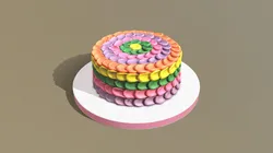 Rainbow Buttercream Cake