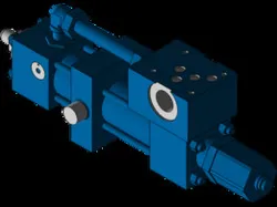 Rexroth (BOSCH) Tie Rod Cylinder with Measuring Systems – MST3 MT4/40/28/100 - With NG10 Sub-Plate