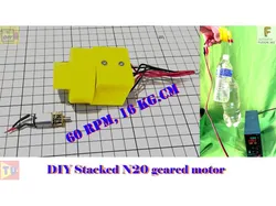 Stacked N20 geared motor