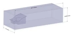 Two story house - Extract Volume and create mesh for Computational Fluid Dynamics (CFD) analysis for Two story house (Enclosure - External Flow)