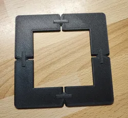 UK single gang electrical box easycut template