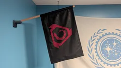 Wall Mounted Flag Mount with 1/2 in (12.7mm) shaft hole