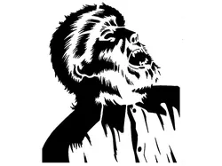 Wolf Man stencil