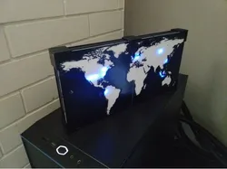 World Map for 32x16 LED matrix