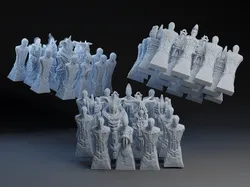 Xenomorphic Chess Pieces
