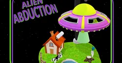 Alien abduction game with a UFO that uses magnets to float in the air!