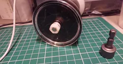 Coffee grinder nut adapter for cordless drill operation