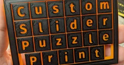 Customizable Slider Puzzle Generator (Print-In-Place)