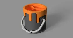 Drippy Bucket With Divider Insert