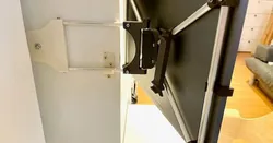 Folding, retractable monitor mount