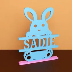 Home Decorations & Ornaments STL indir - Easter Bunny Name Decoration (SADIE) - ipdesignoo8