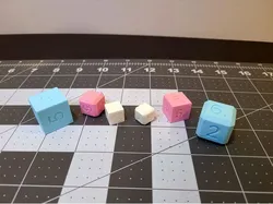 Parametric customizable d6 (six-sided die)
