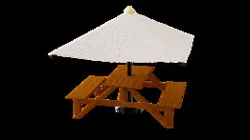 Park Dining Table with Umbrella