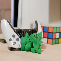 PS5/PS4 creeper minecraft controller stand