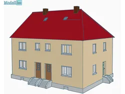 Reiheneckhaus mit Walmdach / End-of-Terrace House with Hipped Roof