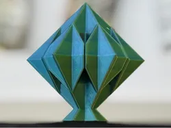 Sierpiński Snowflake Fractal Tower - Level 1 (Vase Mode)