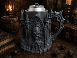 Soporte gótico para taza/cerveza/lata de castillo - Modelo de impresión 3D gratuito