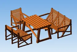 Summer patio furniture set