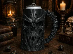 Taza/Soporte para Cerveza/Lata de Demonio - Modelo de impresión 3D gratuito