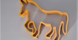 Unicorn cookie cutter