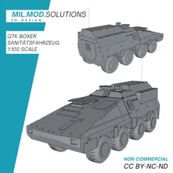 Vehicles & Machinery STL Download - GTK-boxer-sanitaetsfahrzeug Bundeswehrby Mil Mod Solutions